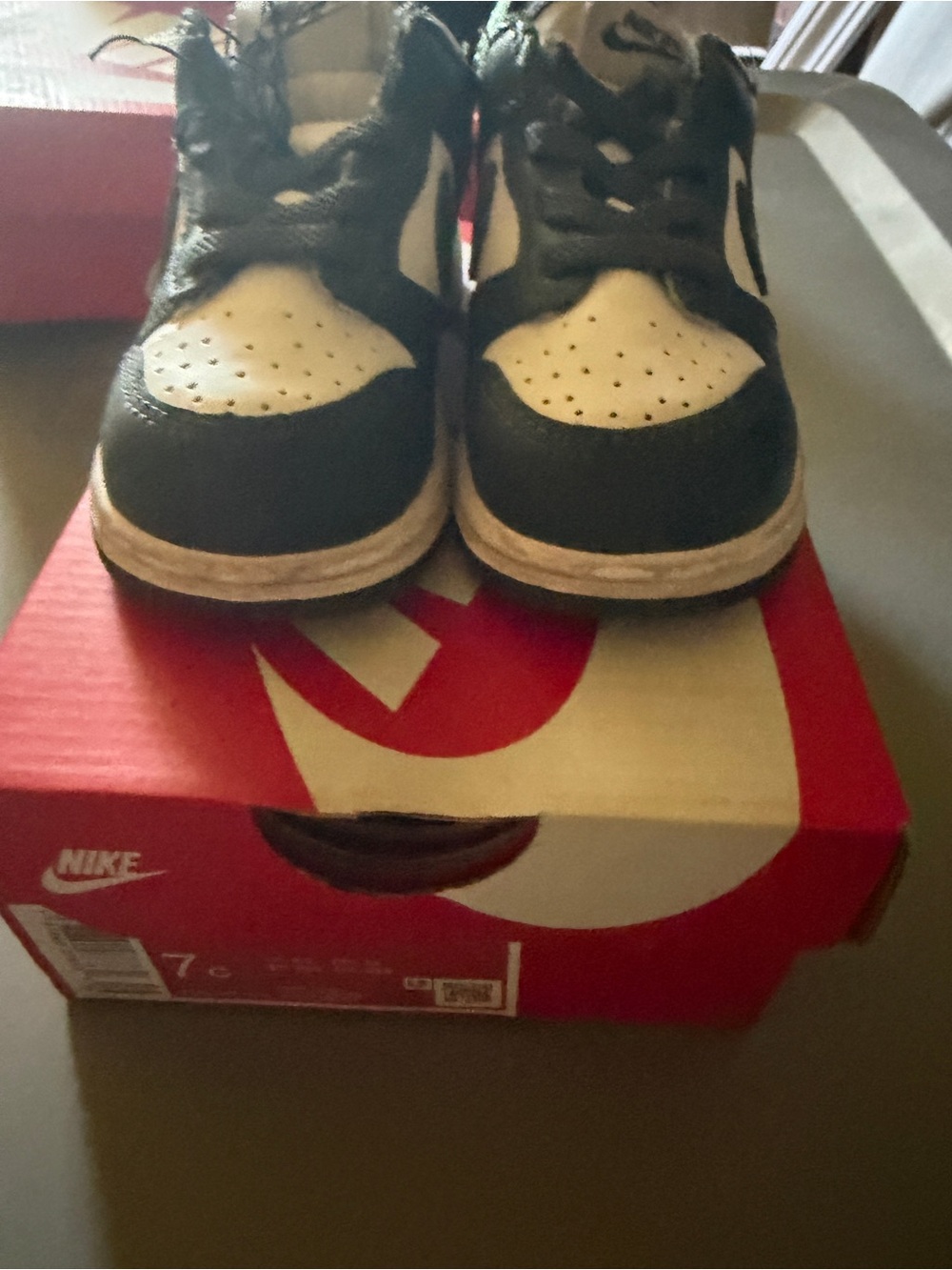 Nike Kids Black and White Low-Top Sneakers